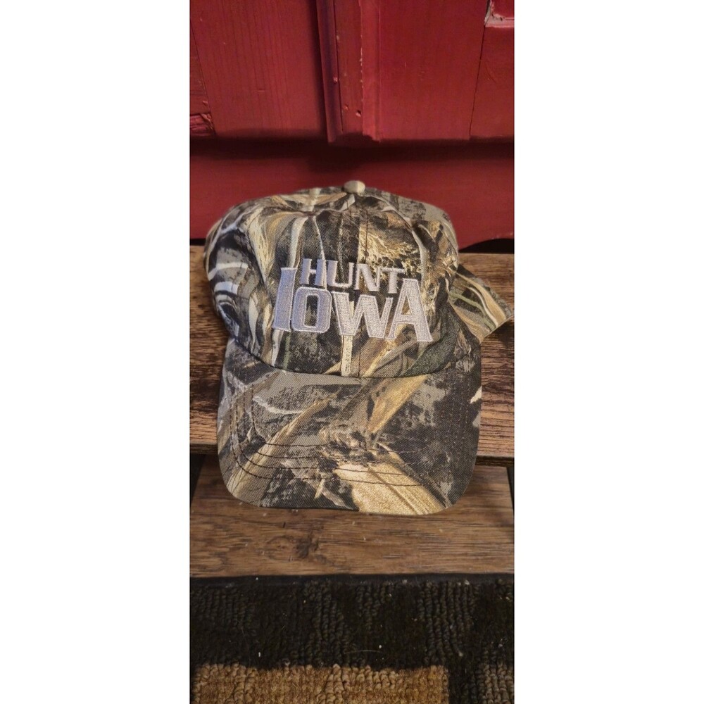 NWT RealTree Max-5 Hunt Iowa Camouflage Hat Baseball Cap Camo   Outdoors New